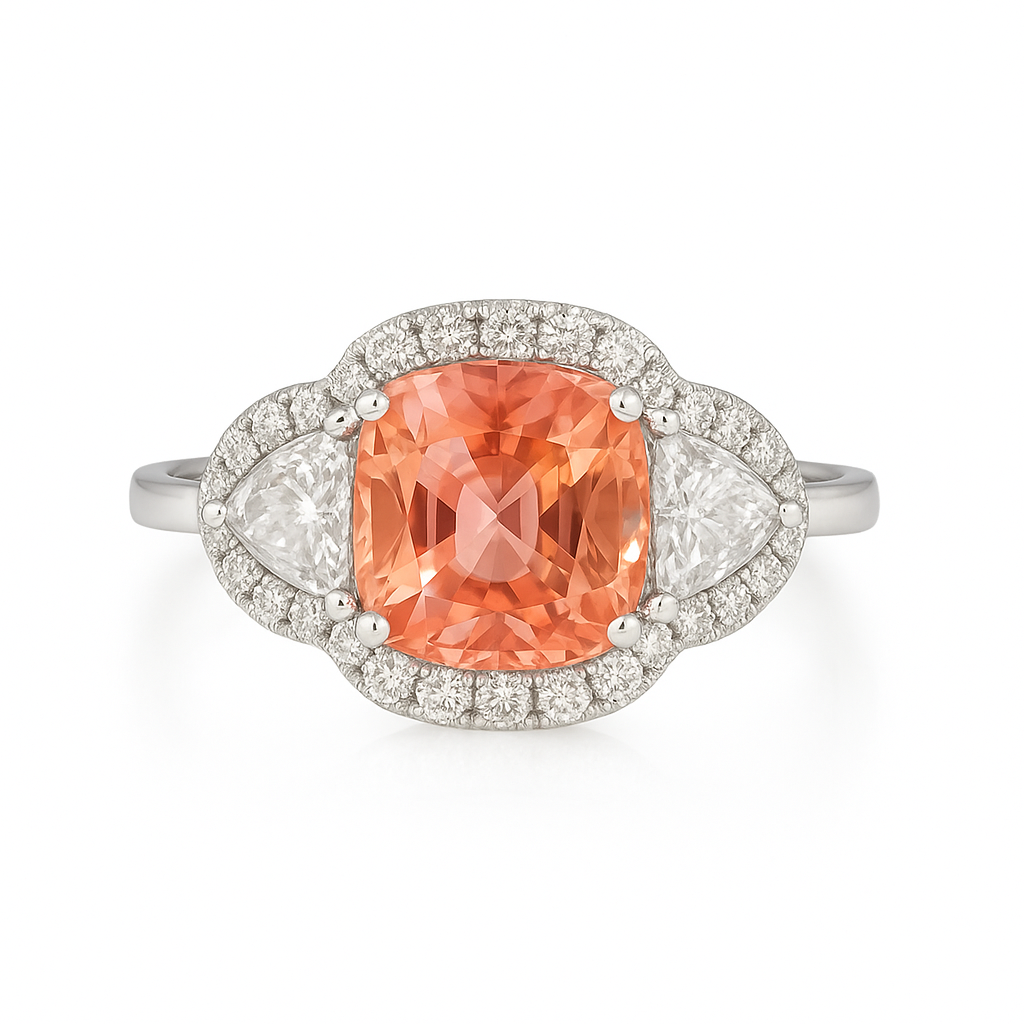 Padparacha Sapphire Ring