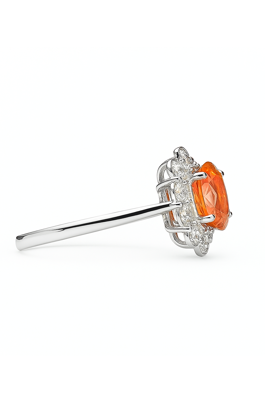 Padparadscha Sapphire Ring