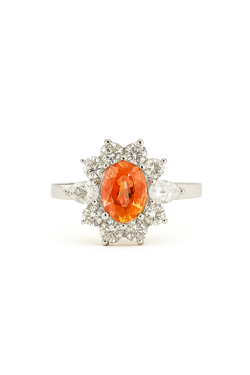 Padparadscha Sapphire Ring
