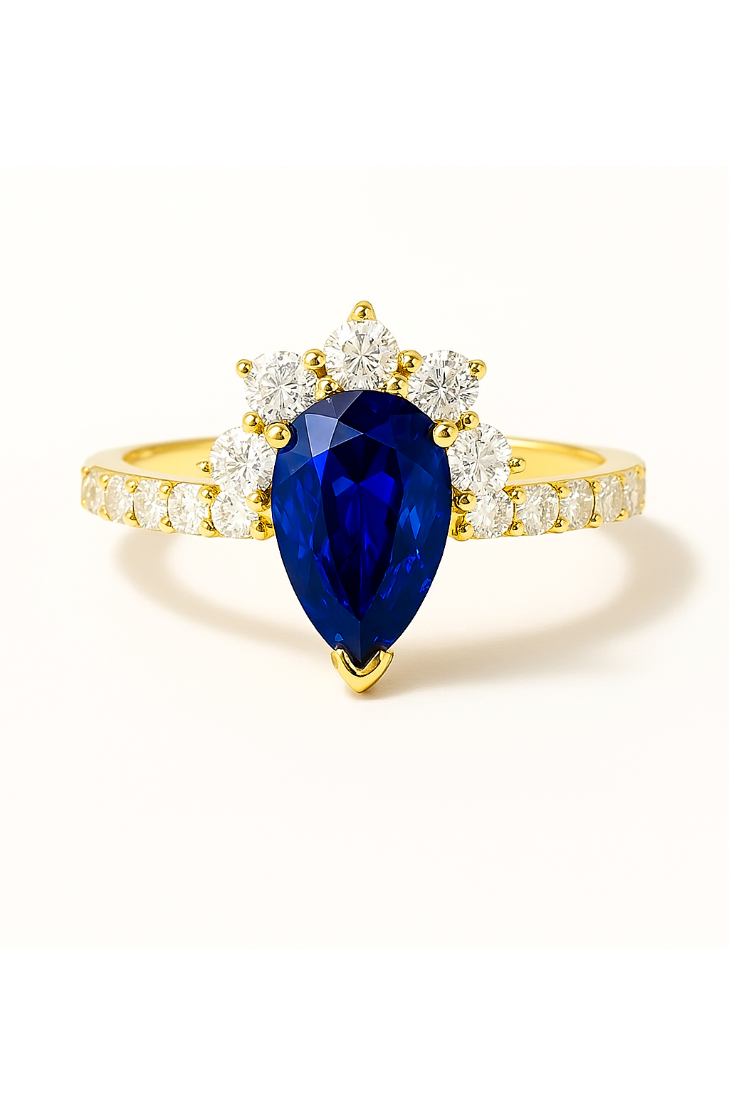 Royal Blue Crown Ring
