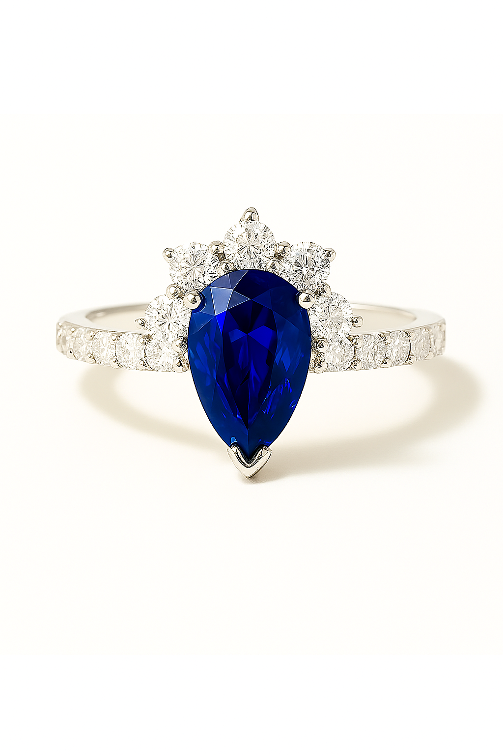 Royal Blue Crown Ring