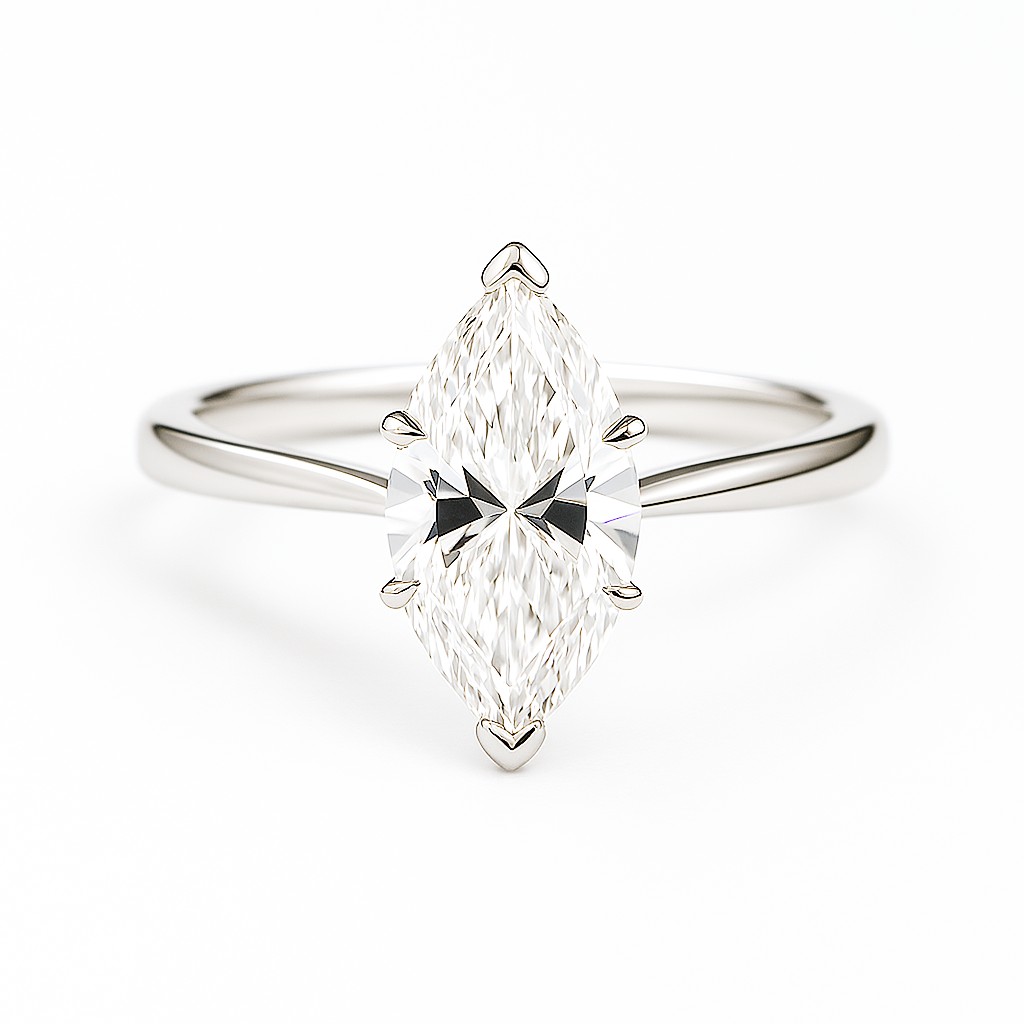 Marquise Cut Diamond Engagement Ring