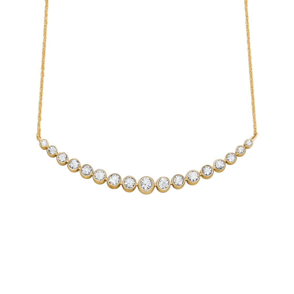 Diamond Wishbone Necklace