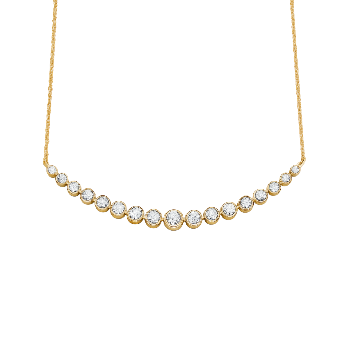 Diamond Wishbone Necklace