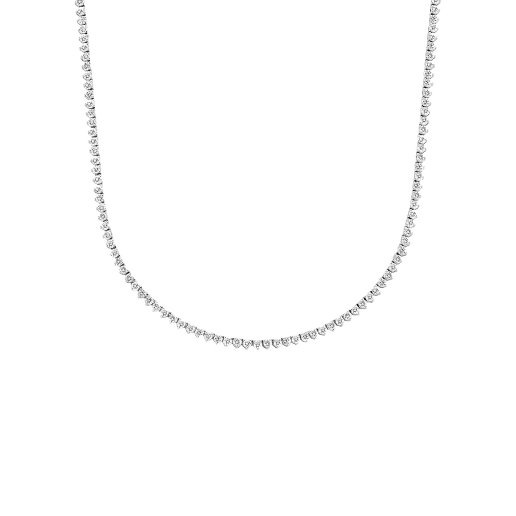 Subtle 3ct Diamond Tennis Necklace
