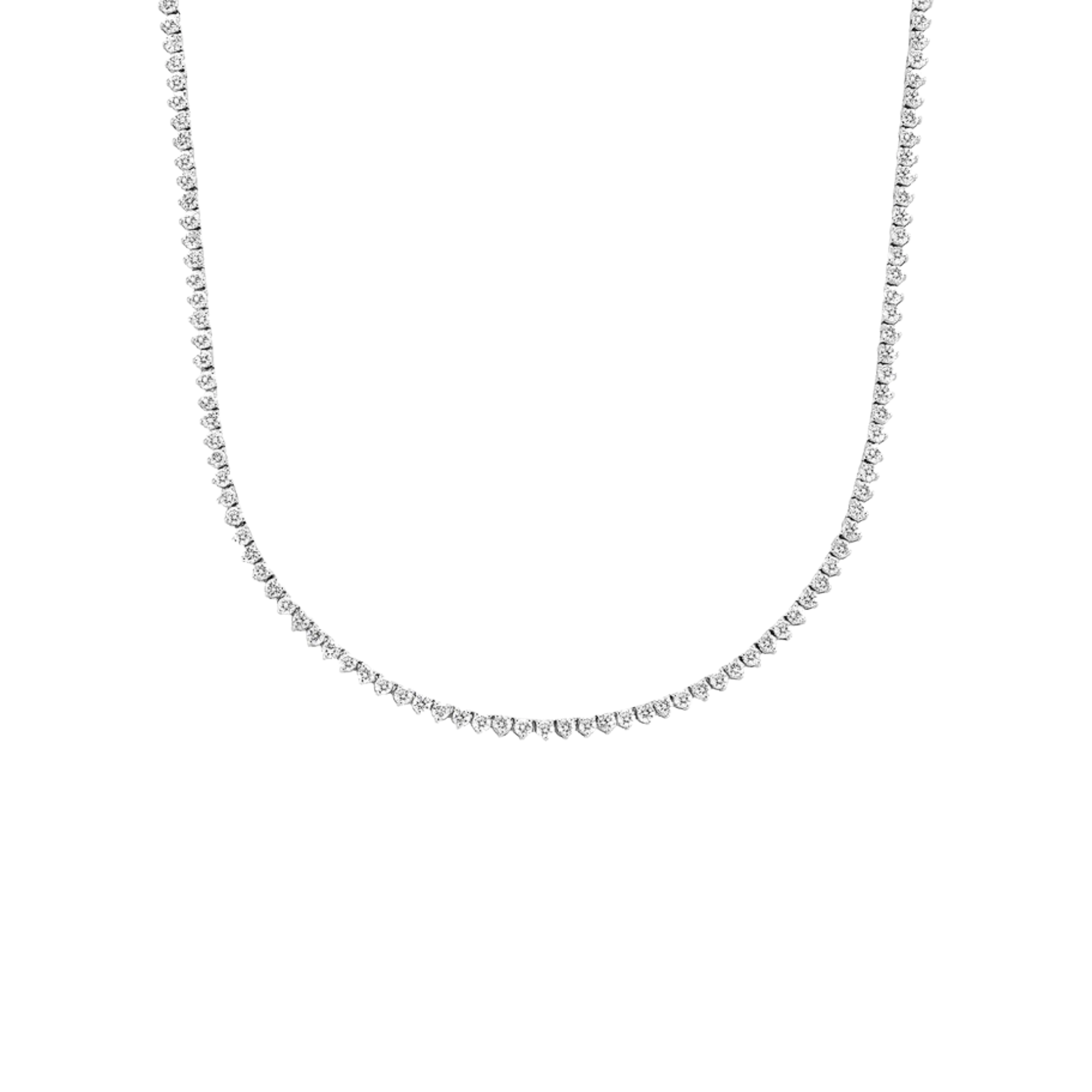 Subtle 3ct Diamond Tennis Necklace