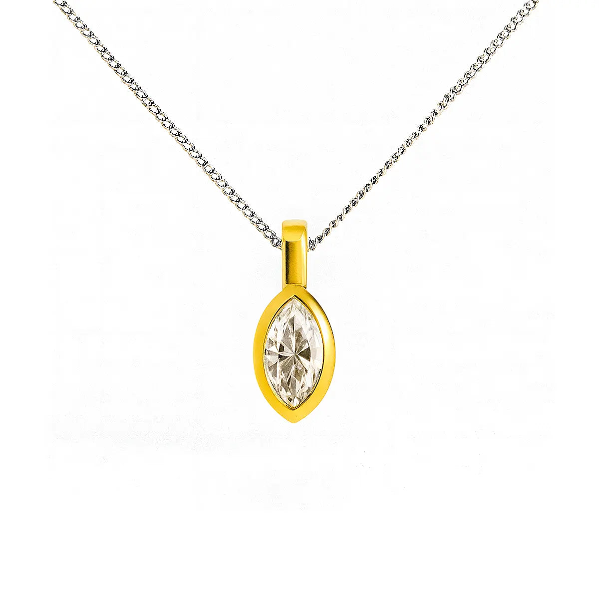 1.0ct Chunky Marquise Cut Diamond Pendant