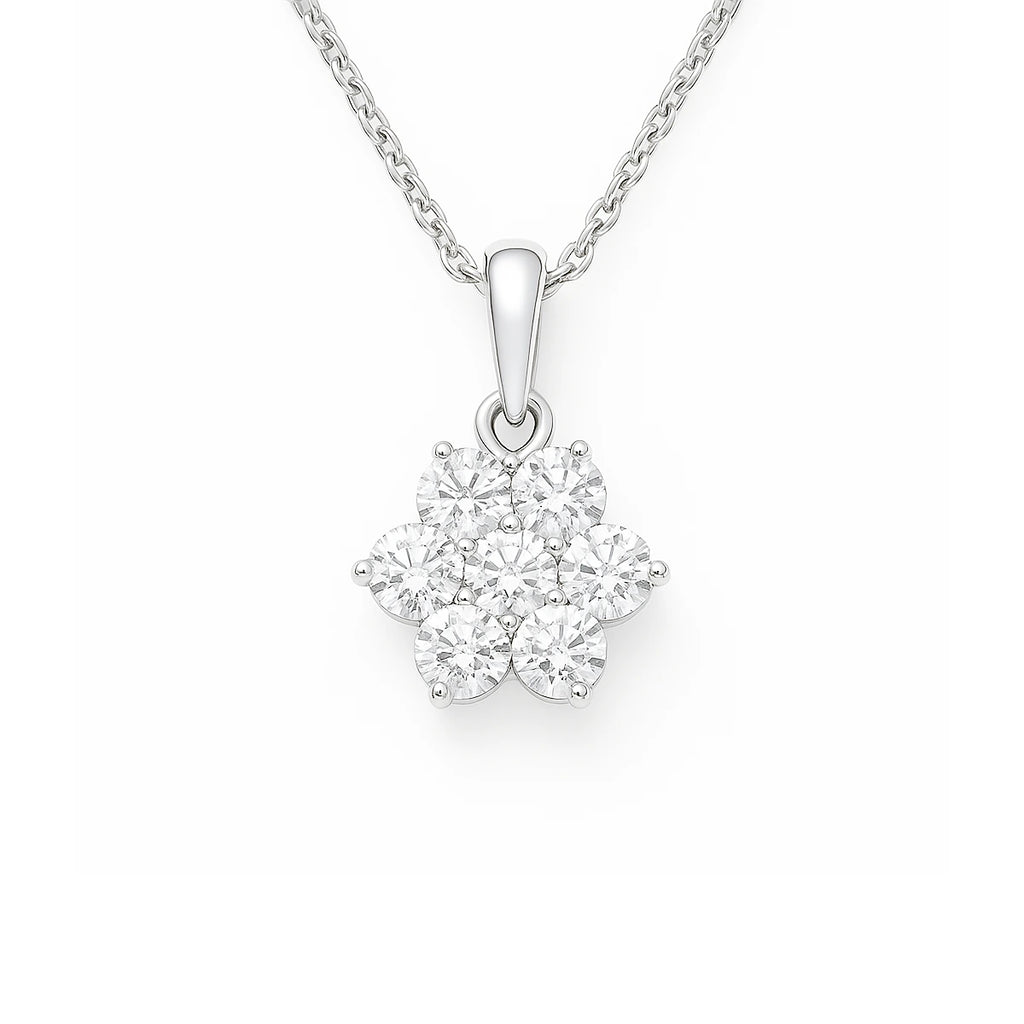 Floral Diamond Pendant