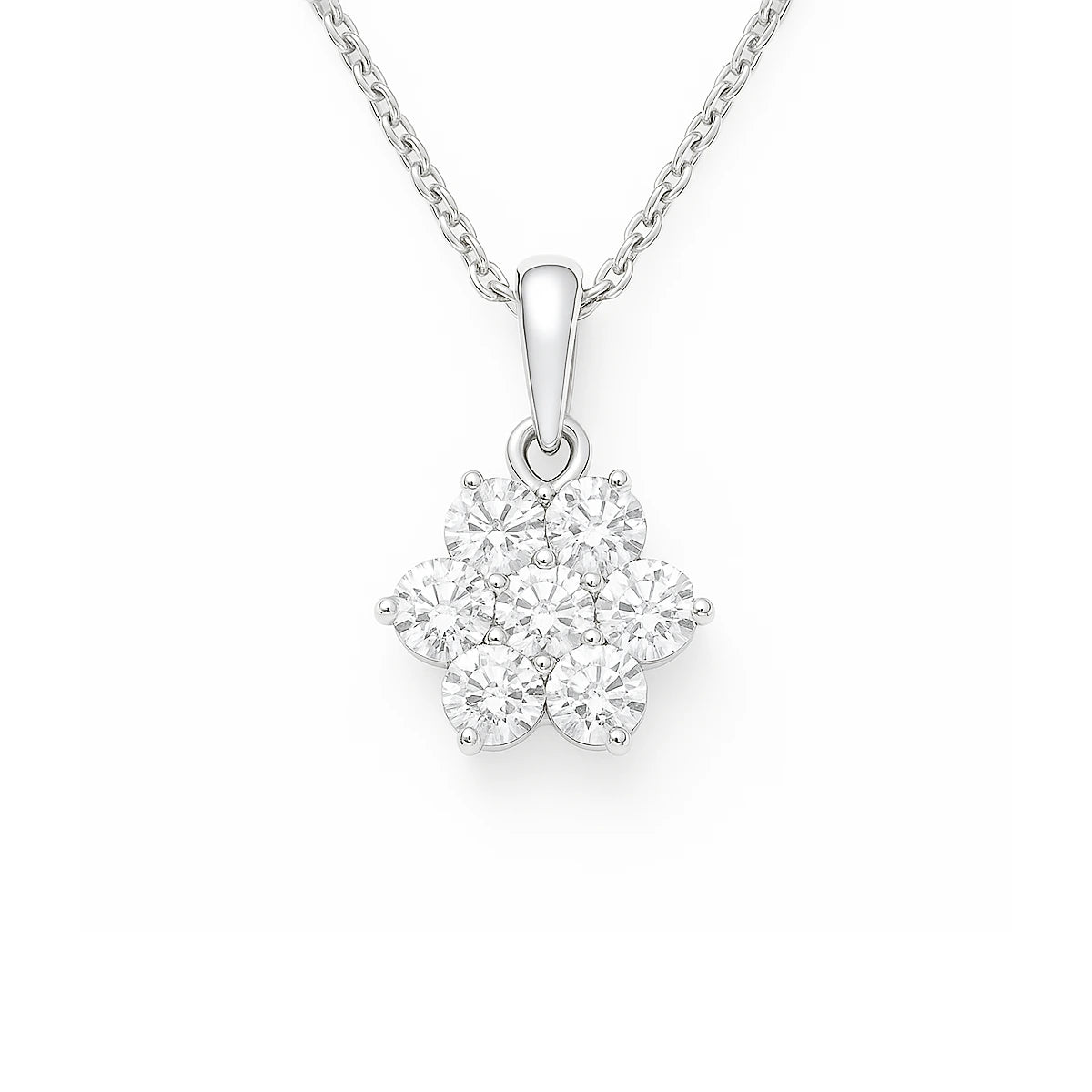 Floral Diamond Pendant