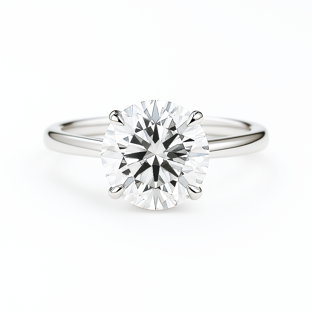 Classic Brilliant Cut Diamond Engagement Ring