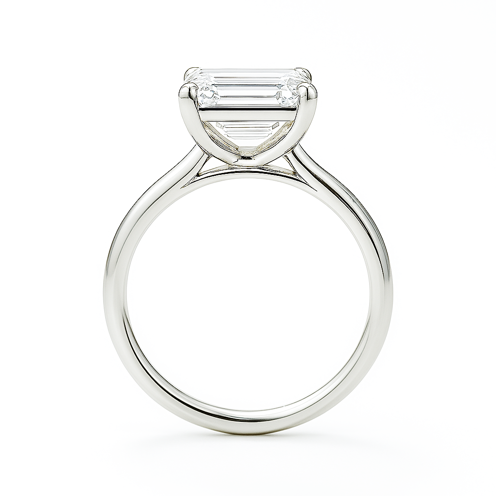 Emerald Cut Diamond Engagement Ring