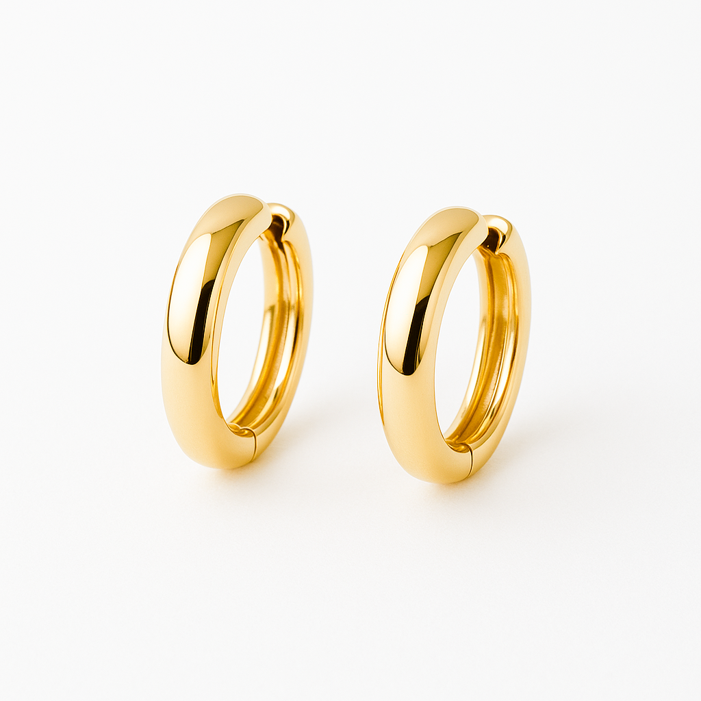 Gold Huggie Hoops