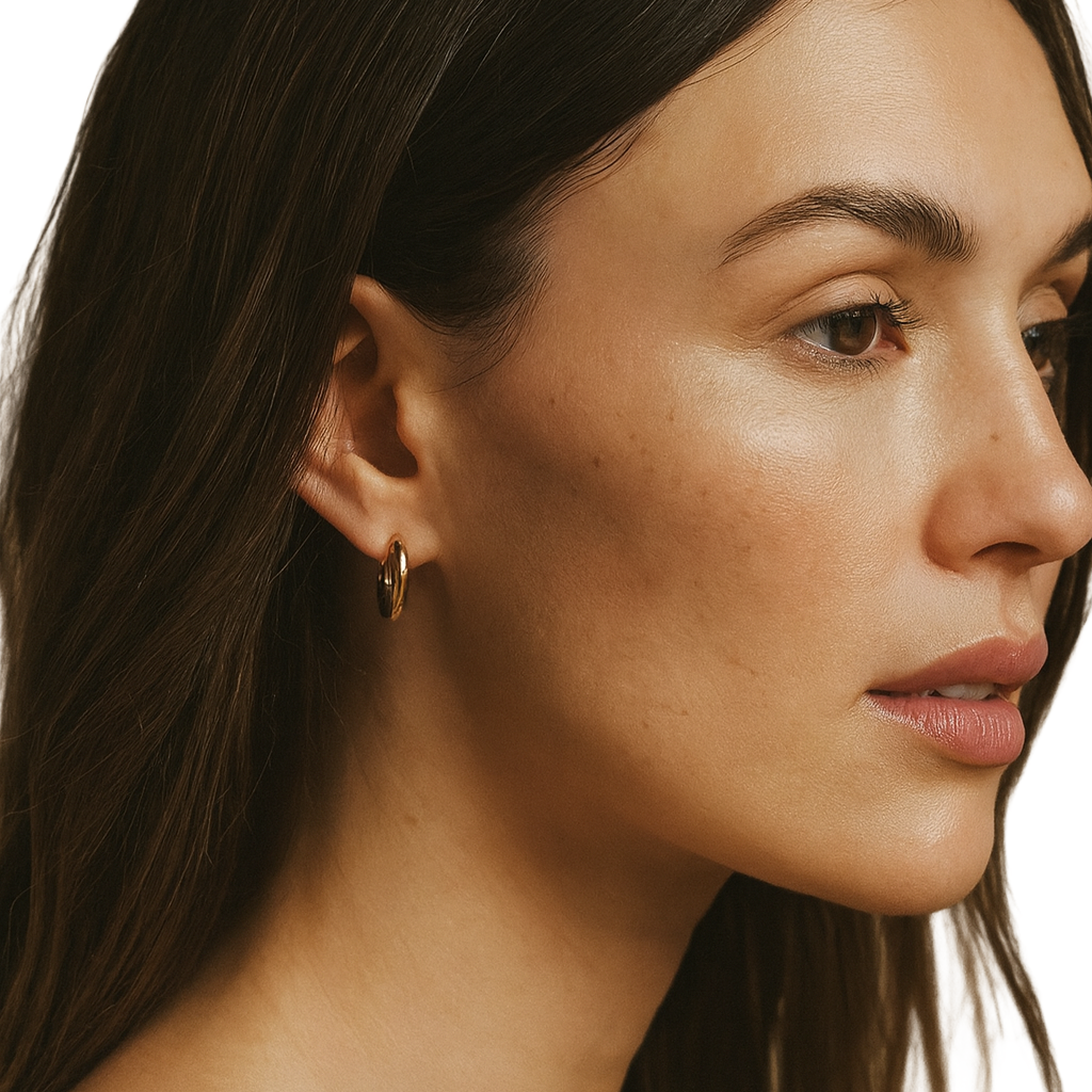 Gold Huggie Hoops