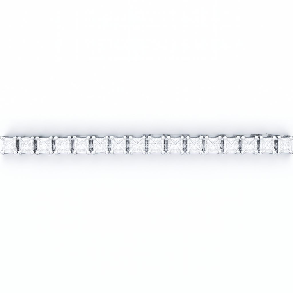 Princess Cut Tennis Bracelet Single